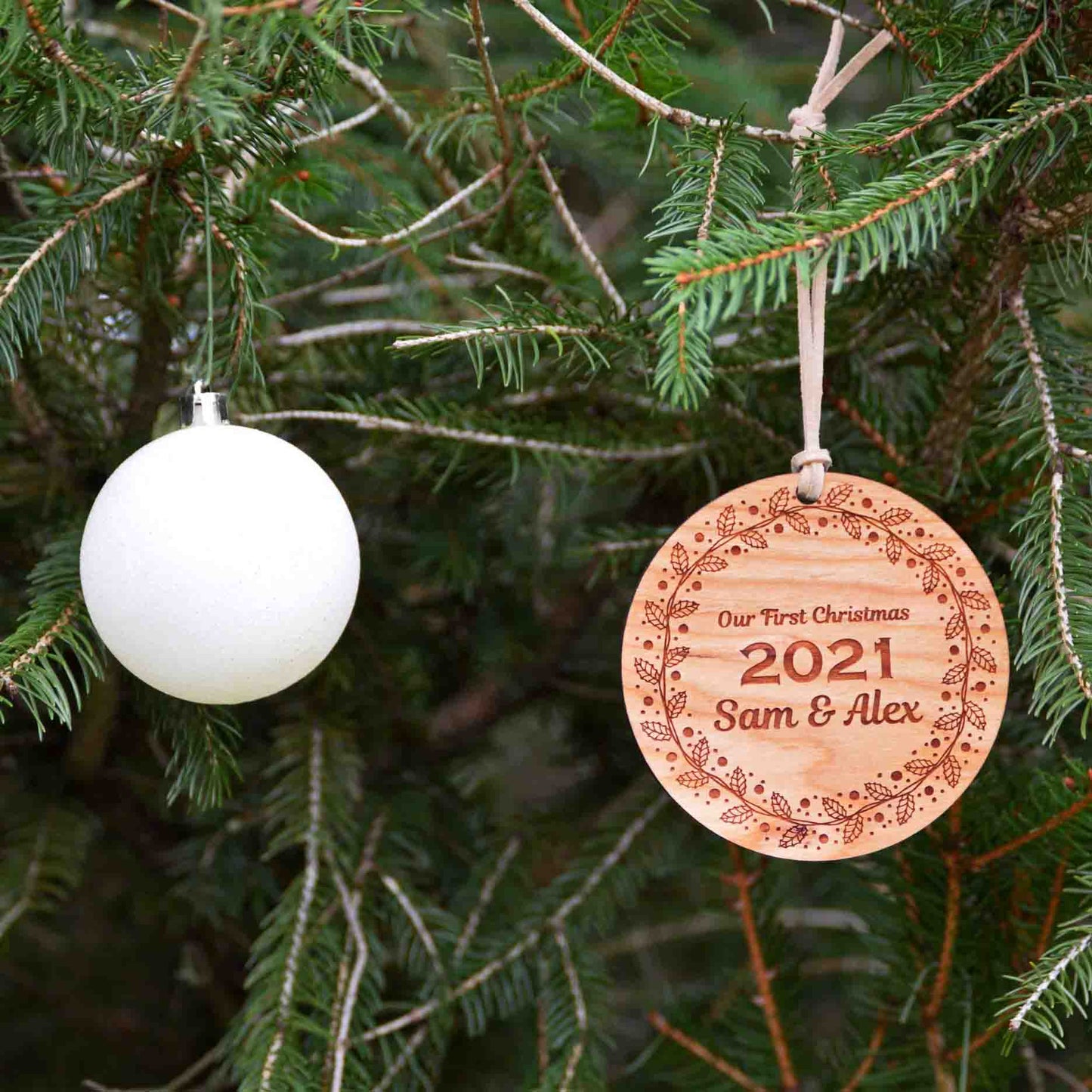 Handmade Wreath Holiday Ornament - Autumn Woods Co.
