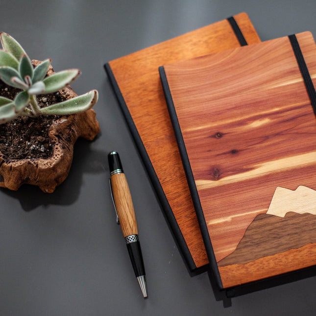 Notebook Personalized Wooden Notebook, Autumn Woods Collective, Custom Wooden Gifts