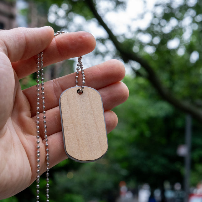 Dog Tags Custom Dog Tag, Autumn Woods Collective, Custom Wooden Gifts