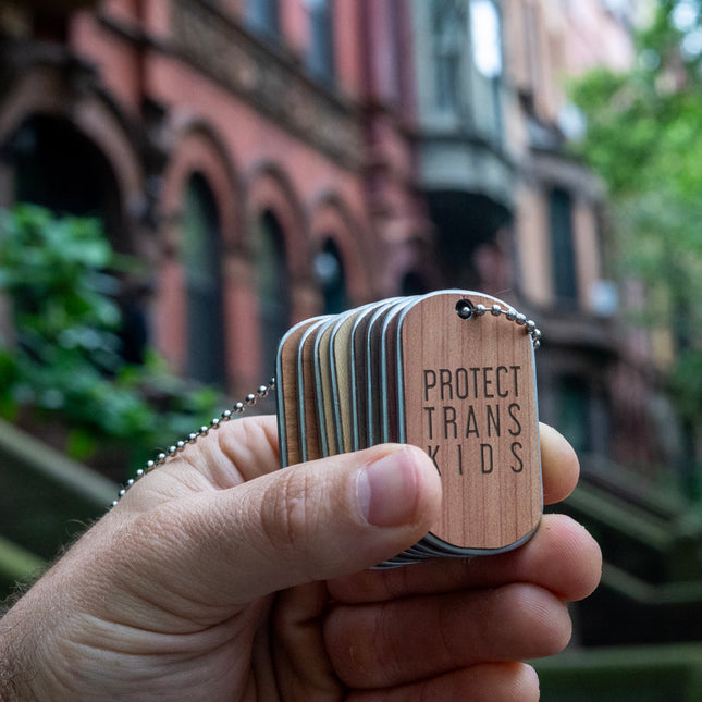 Protect Trans Kids Dogtag
