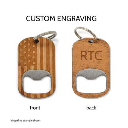 American Flag Keychain Opener - Autumn Woods Co.