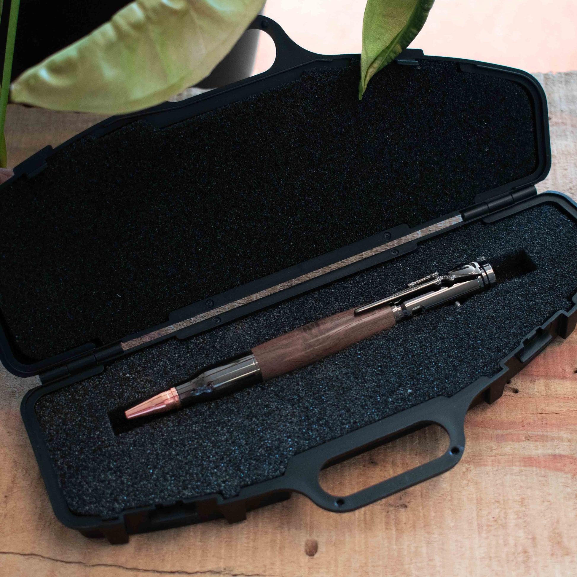 Bolt Action Bullet Pen and Pencil Set in Black Walnut - Tim's Pens and Gifts