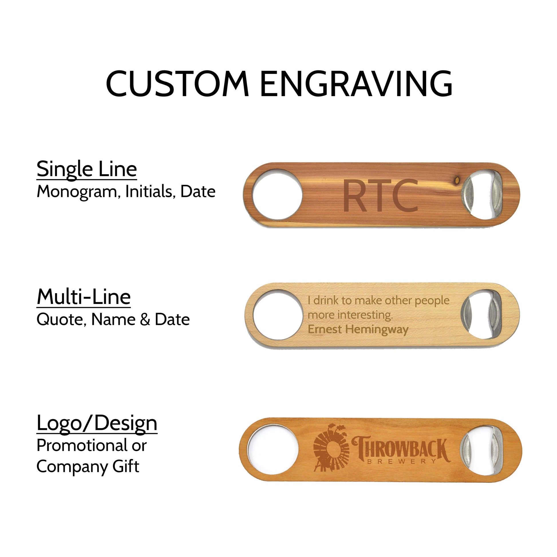 Handcrafted Bottle Openers - Autumn Woods Co.