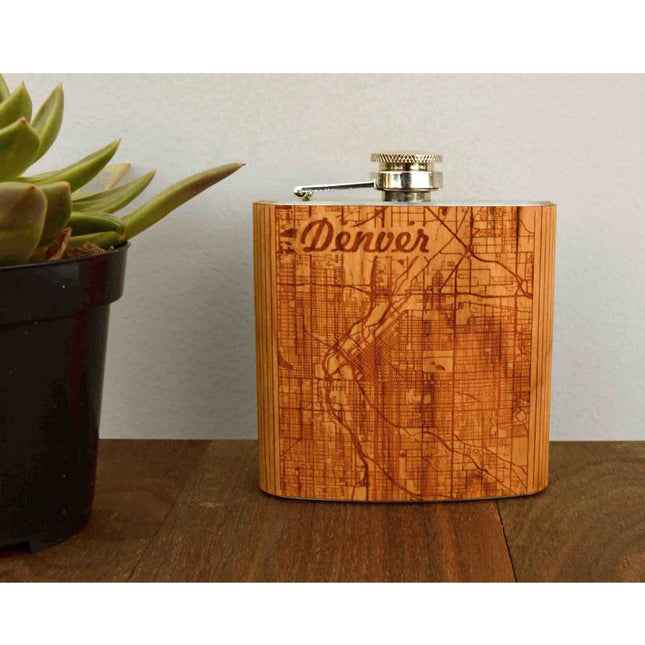 City Map Flask - Autumn Woods Co.