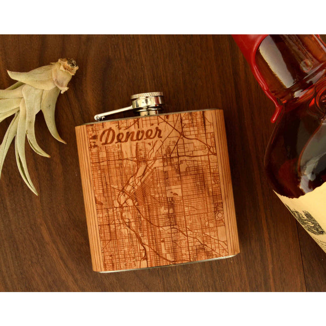 City Map Flask - Autumn Woods Co.