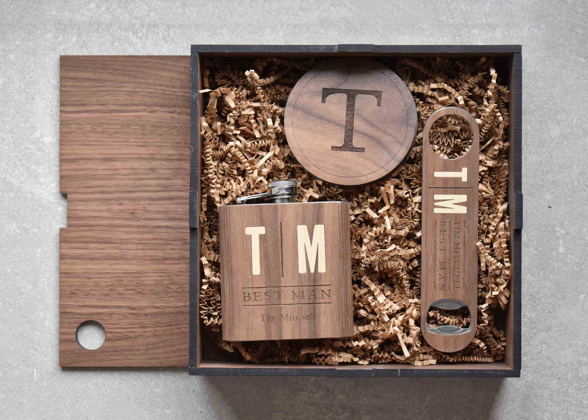 Barware Sets Handmade Groomsmen Gift Sets, Autumn Woods Collective, Custom Wooden Gifts