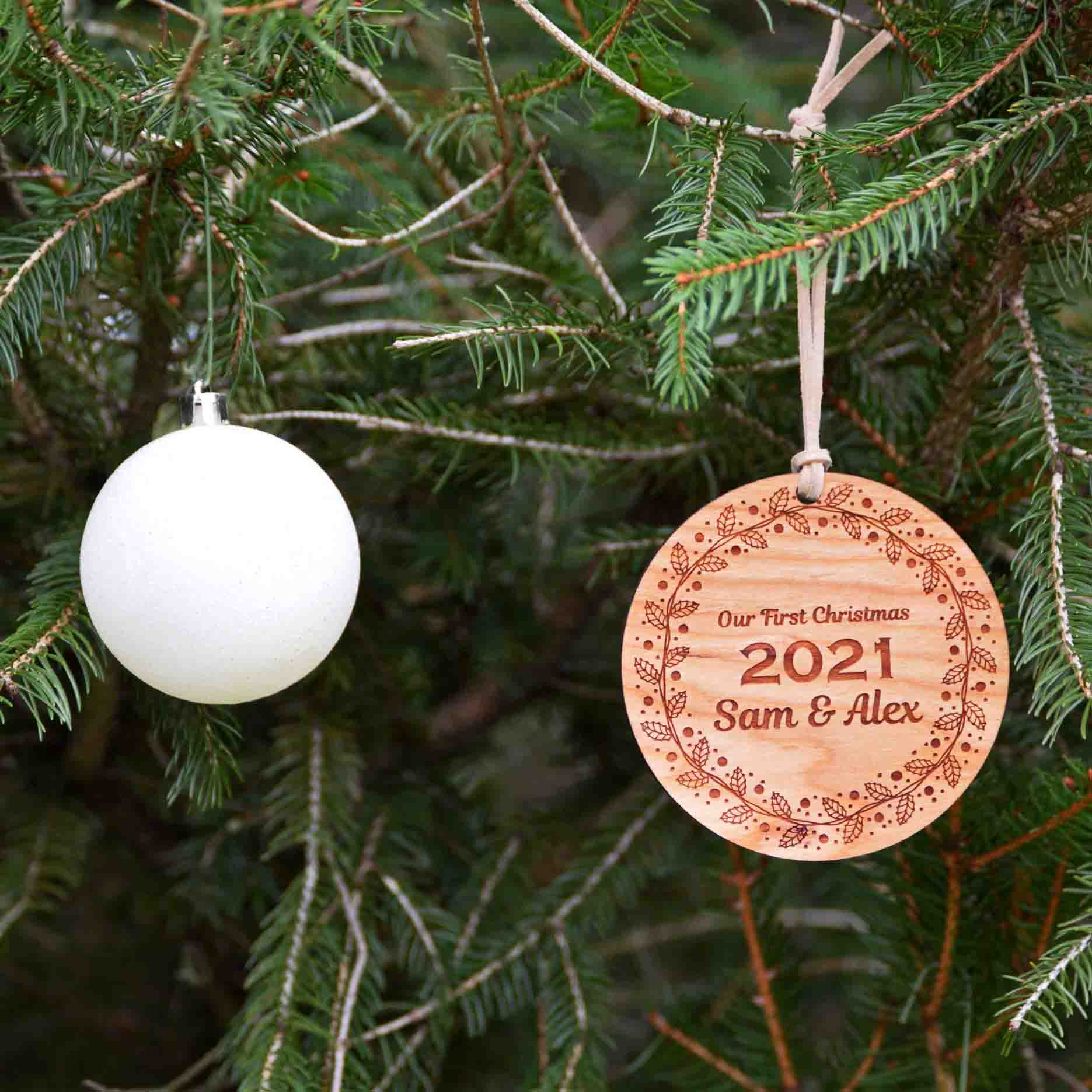 Handmade Wreath Holiday Ornament - Autumn Woods Co.