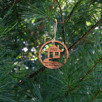 Handmade Wooden "New Home" Ornament - Autumn Woods Co.