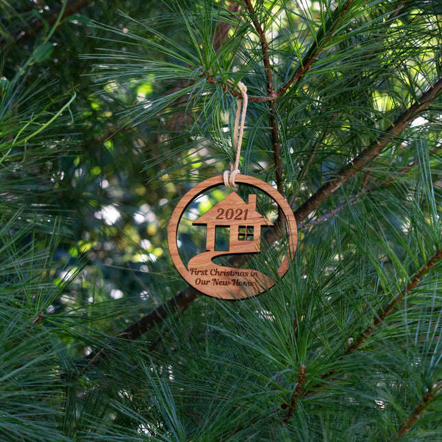 Handmade Wooden "New Home" Ornament - Autumn Woods Co.