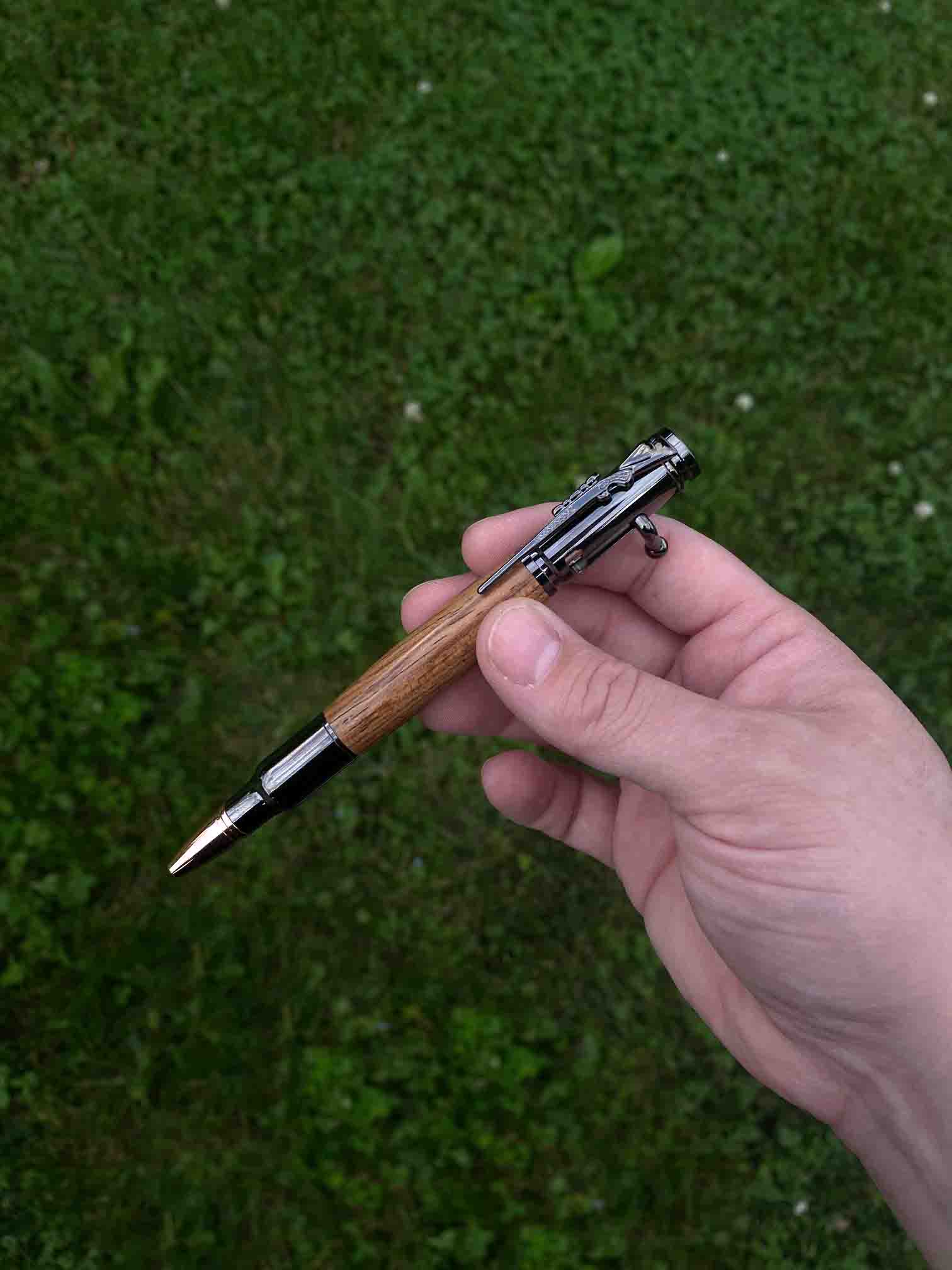 Dropship Products Military Bolt Action Pen, Autumn Woods Collective, Custom Wooden Gifts