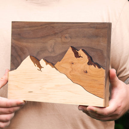 High Quality, Handcrafted Mountain Wall Art - Autumn Woods Co.