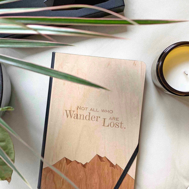 Not All Who Wander Notebook - Autumn Woods Co.