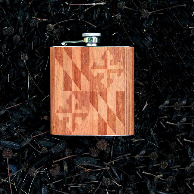 Maryland Flag Flask - Autumn Woods Co.