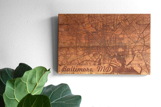 City Map Wall Art - Autumn Woods Co.