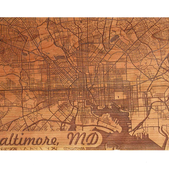 City Map Wall Art - Autumn Woods Co.