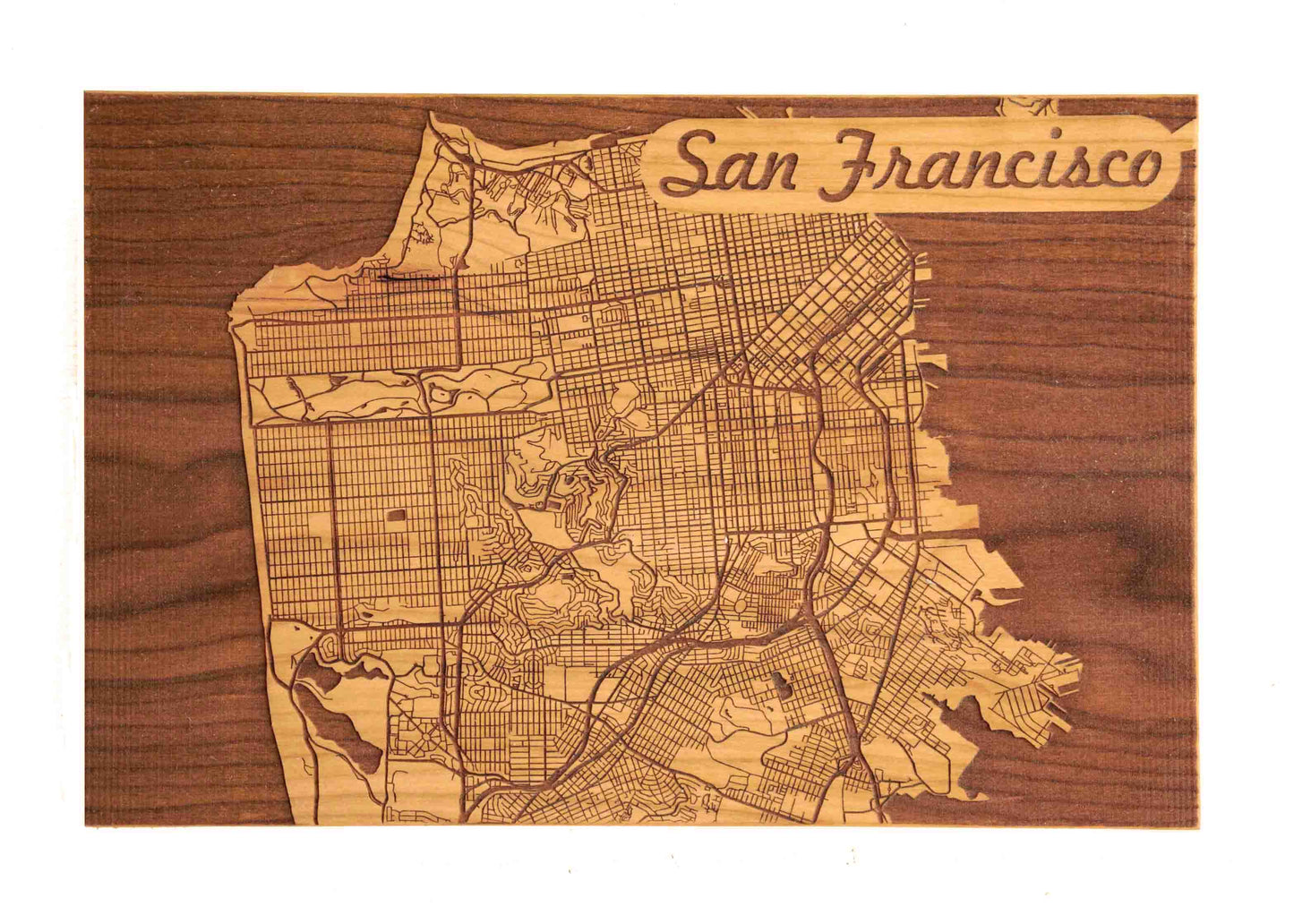 City Map Wall Art - Autumn Woods Co.
