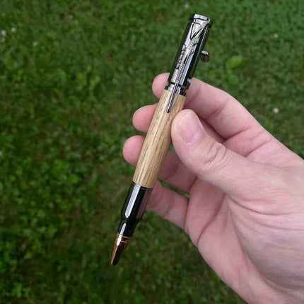 Reclaimed Whiskey Barrel Wood Pen by Autumn Woods Co