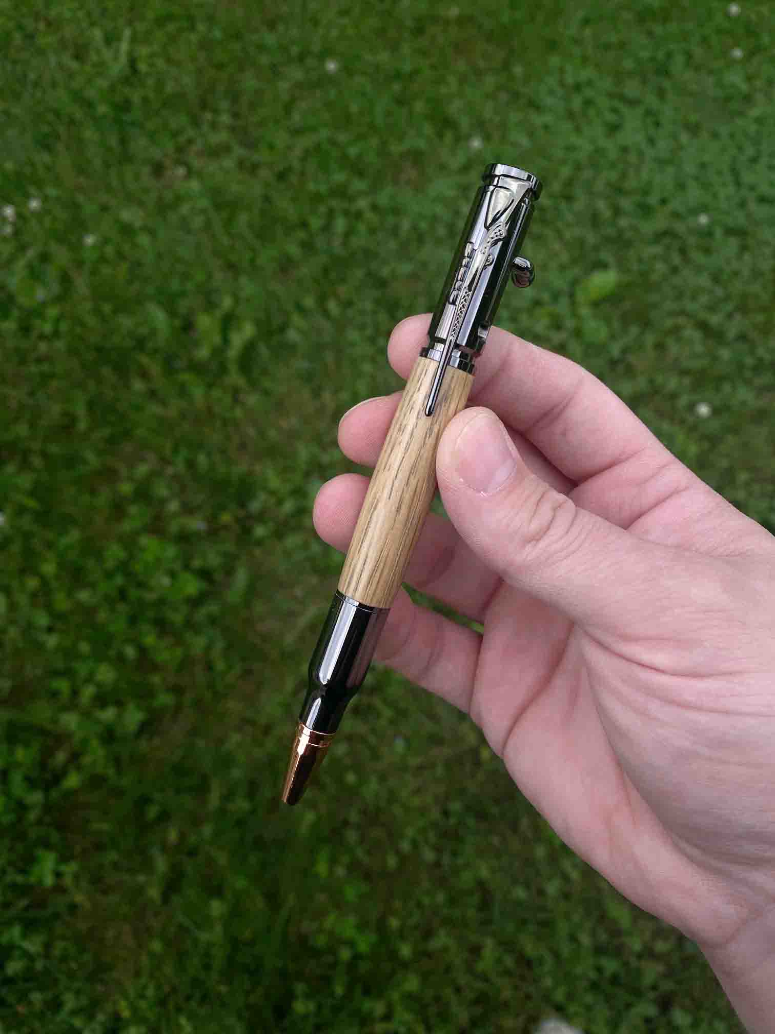 Reclaimed Whiskey Barrel Wood Pen by Autumn Woods Co