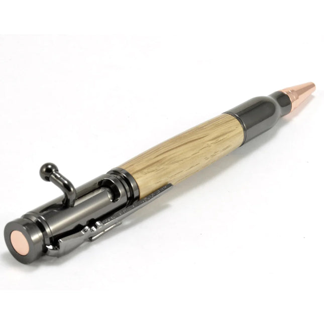 BOLT ACTION WHISKEY BARREL WOOD PEN, Autumn Woods Collective, Custom Wooden Gifts
