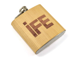 Flask Custom Wooden Hip Flask, Autumn Woods Collective, Custom Wooden Gifts