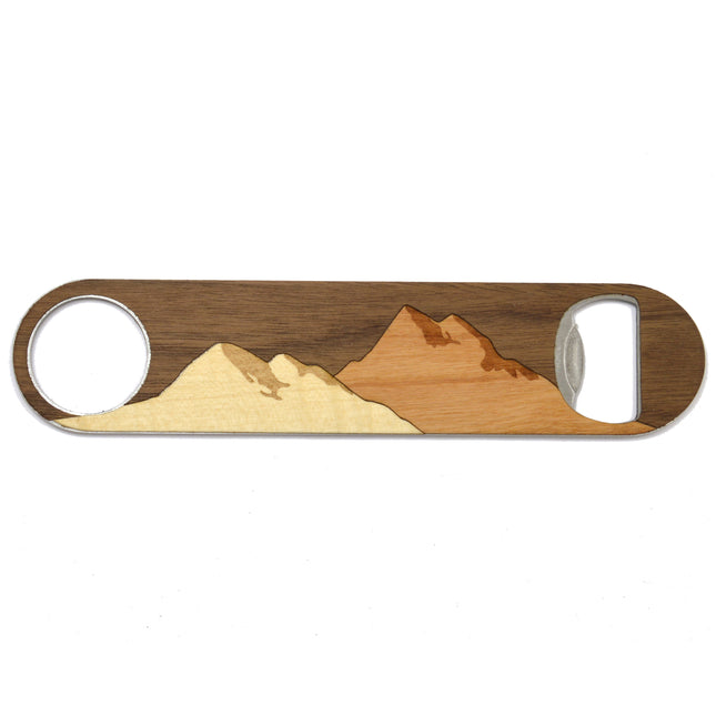 Mountain Wood Bottle Opener | Made in USA Bottle Opener | We Plant a Tree for Every Product Sold | Wooden Gifts | Autumn Woods Collective
